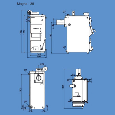Твердотопливный котел ZOTA Magna 35